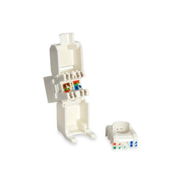 Equip Pro - Keystone Jack - RJ-45 - weiß (Packung mit 8) - Cat.6 Unshielded Keys-2