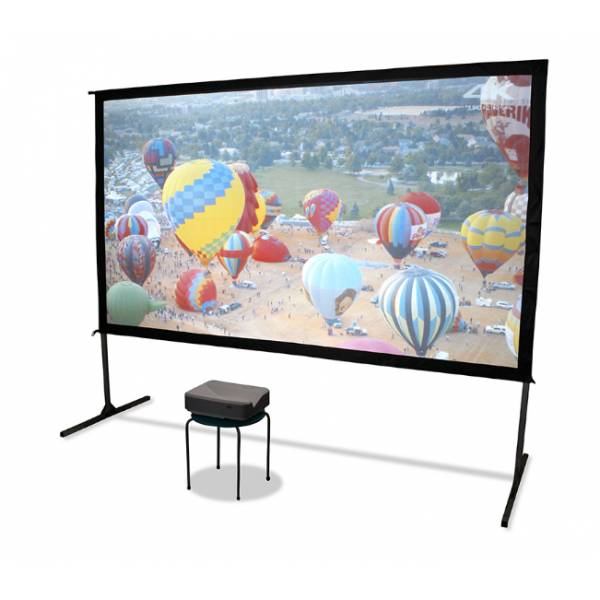 Elite Screens Yard Master 2 Series OMS135H2-DUAL - Projektionsschirm mit Beinen-1