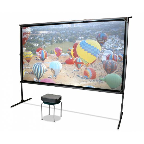 Elite Screens Yard Master 2 Series OMS135H2-DUAL - Projektionsschirm mit Beinen-2