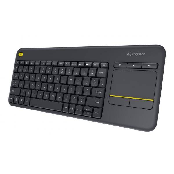 Logitech K400 Plus Bluetooth® Tastatur, Maus-Set Pan-Nordisch Schwarz-2