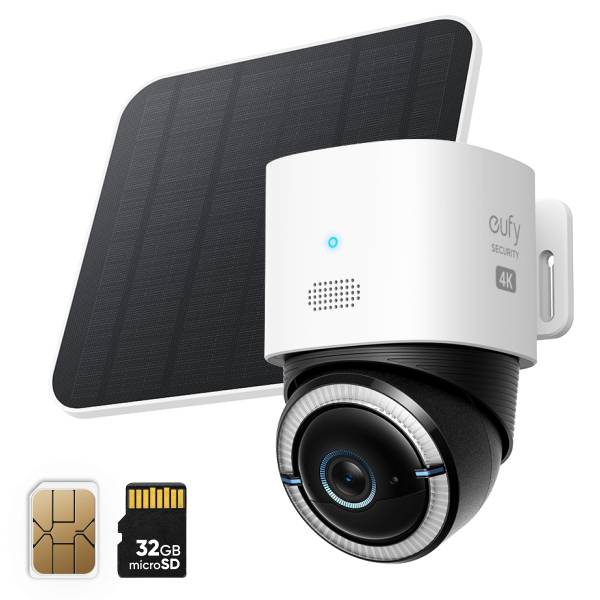 Eufy 4G LTE Überwachungskamera mit WLAN, 4K UHD T86P2321-1