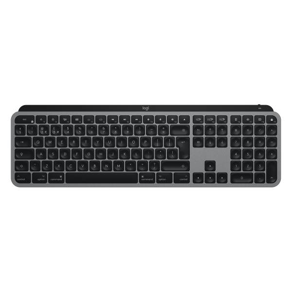 Logitech MX Keys f/ Mac, Volle Größe (100%), Kabellos, RF Wireless + Bluetooth, QWERTY, Grau-2