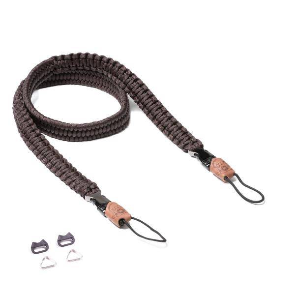 C-ROPE camera strap Traveler made of paracord 100cm Dark Coffee retail-0