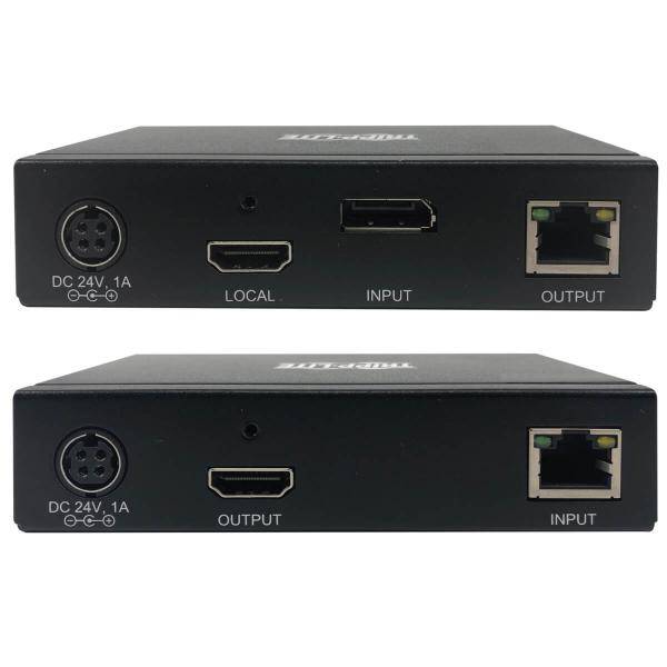 Tripp Eaton Lite Series DisplayPort to HDMI over Cat6 Extender Kit with KVM Support 4K 60Hz 4:4:4 USB PoC HDCP 2.2 up-3