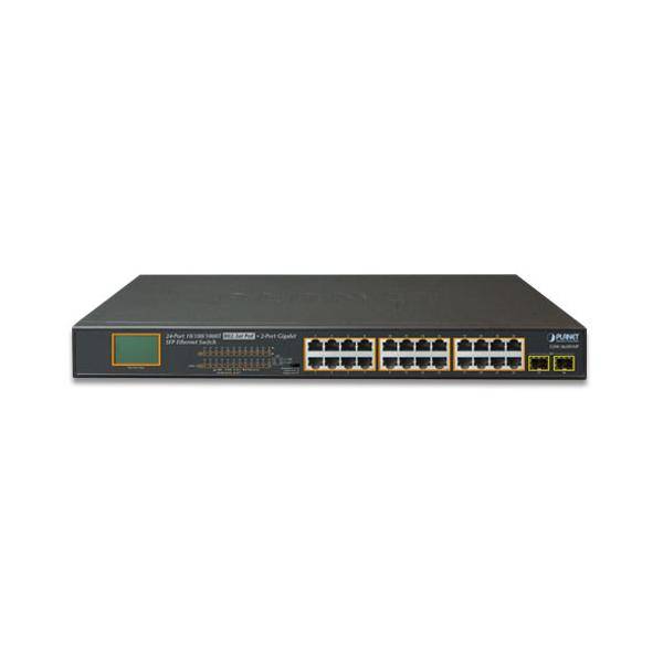 Planet GSW-2620VHP - Switch - 24 x 10/100/1000 (PoE+)+ 2 x Gigabit SFP - Desktop-2
