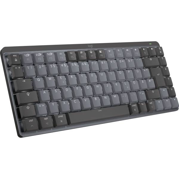 Logitech MX Mechanical Mini for Mac Minimalist Kabellos Tastatur Deutsch, QWERTZ, Mac Spacegrau Wiederaufladbar-1