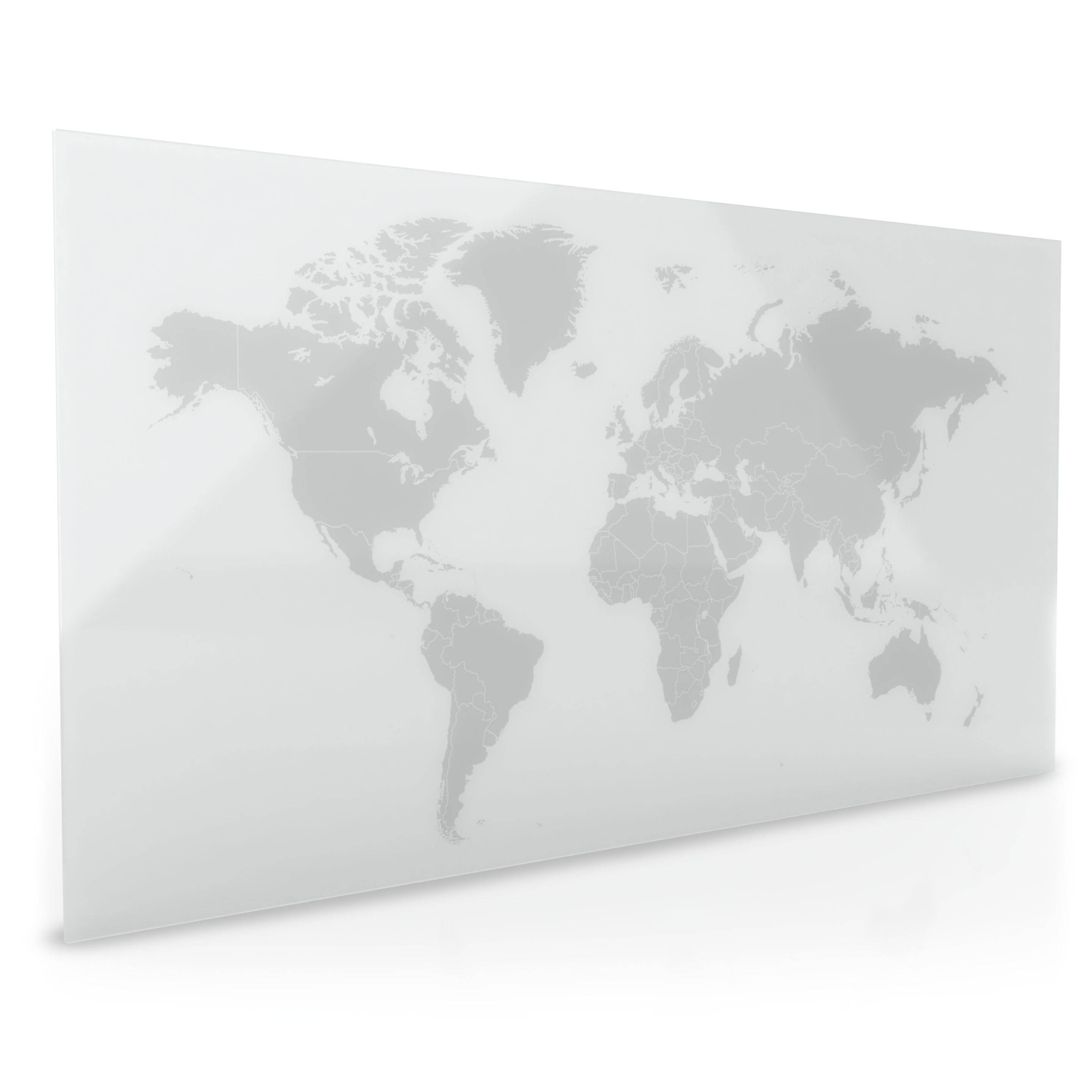 magnetoplan Design-Glasboard mit Weltkarte-0