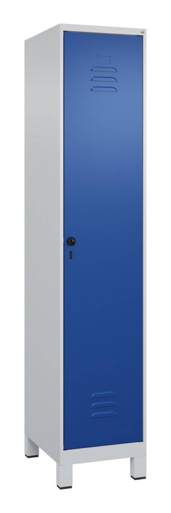 C+P Spind Classic PLUS, Füße, 1 Abteil, 1950x400x500mm, 7035/5010