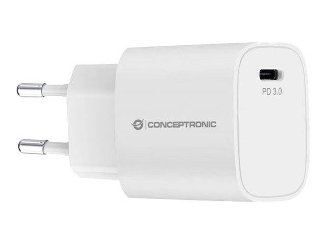 Conceptronic Netzteil - 20 watt - 3 A - PD 3.0 (USB-C)-0