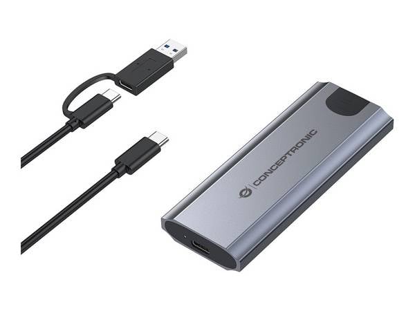 Conceptronic Speichergehäuse - M.2 - M.2 NVMe Card / PCIe (NVMe)