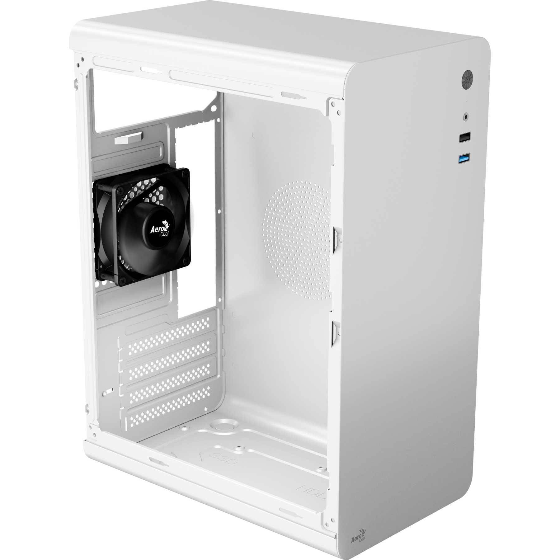 Aerocool PC Gehäuse CS-110-S-WT-v1 Mini-Tower Weiß ACCS-PC18014.21-3