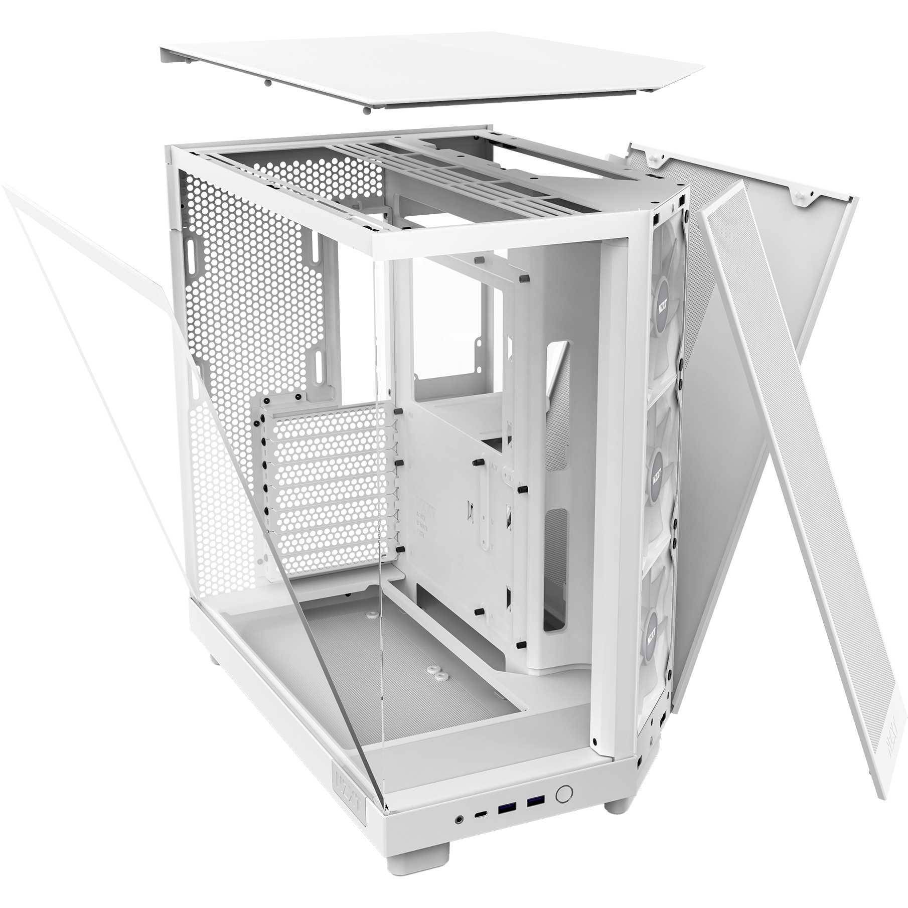 NZXT H6 Flow RGB Midi-Tower-Gehäuse weiß CC-H61FW-R1-2