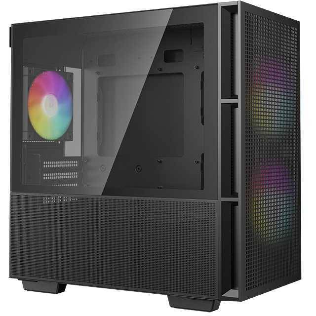 Deepcool CH360, PC, Schwarz, micro ATX, Mini-ITX, ABS, SPCC, Multi, Taschenlüfter-1
