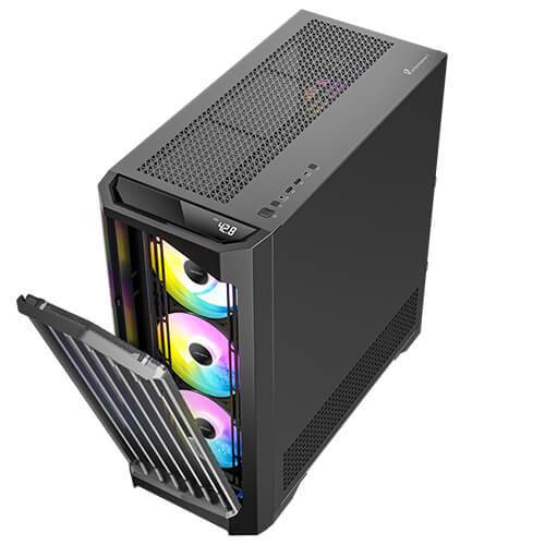 Antec Performance 1 FT ARGB - Full Tower - PC - Schwarz - ATX - EATX - ITX - micro ATX - Glas - Kunststoff - S-3