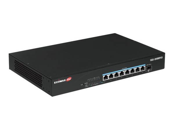 Edimax Pro TGS-3109PLX - Switch - web - Smart - 8 x 2.5GBase-T + 1 x 10 Gigabit SFP+ - an Rack montierbar, Desktop - PoE