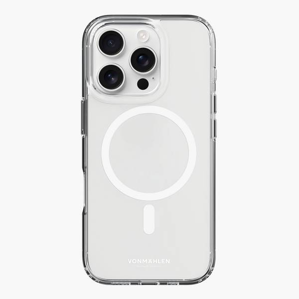 Vonmählen Transparent Case, Cover, Apple, iPhone 16 Pro, 16 cm (6.3"), Transparent, Weiß