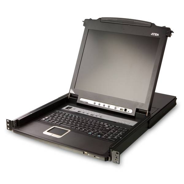 ATEN - CL5708M CH LCD KVM Sw USB-PS/2 VGA - KVM-Umschalter - 8-Port