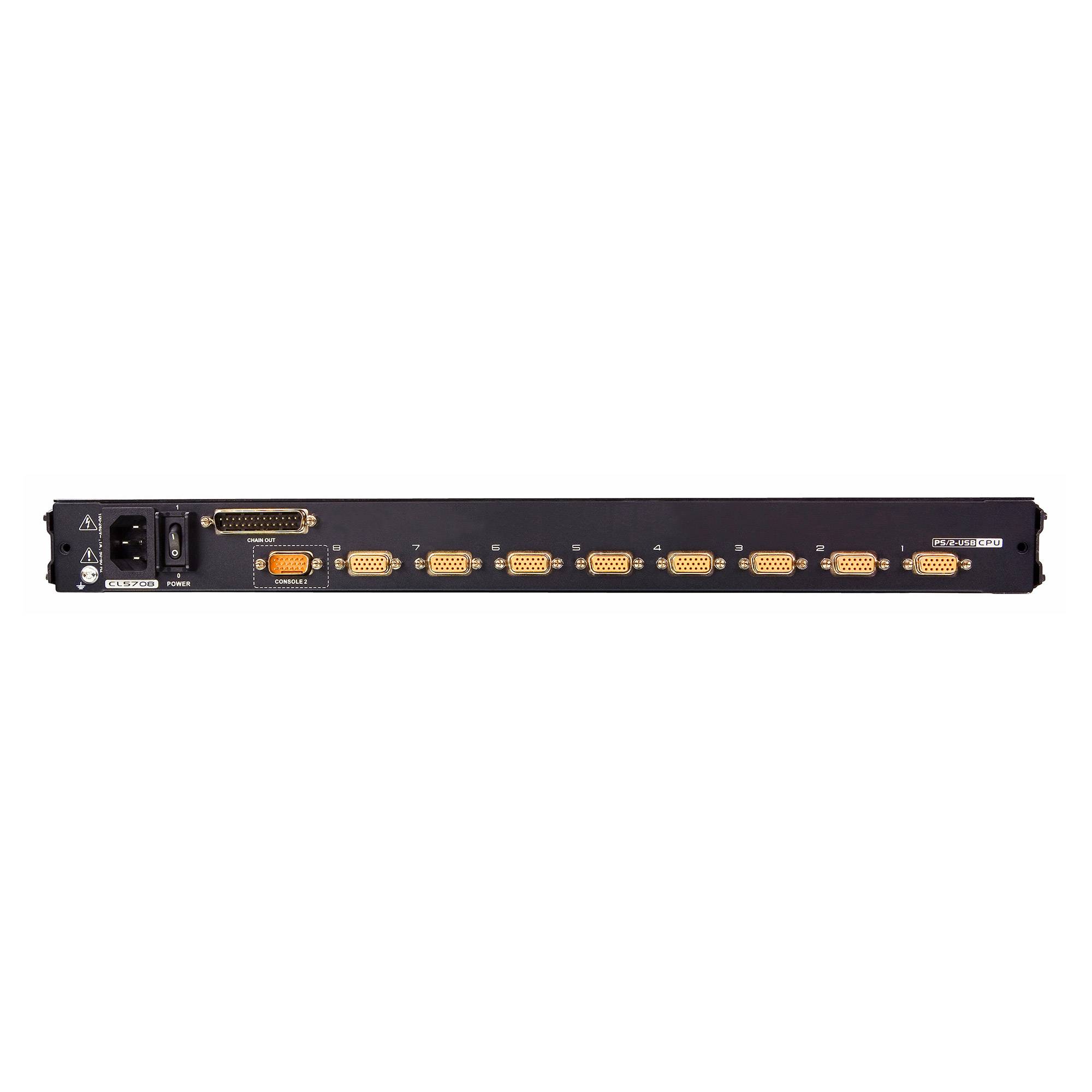 ATEN CL5708MW UK KVM-Switch 8-Port 17,3"-LCD SingleRail (PS/2-USB VGA) UK-Layout-1