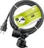Goobay 65436 Doppel Verlängerungskabel Schutzkontaktstecker 250V Schutzkontakt 25 Meter Outdoor Verlängerung Schwarz