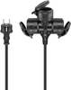 Goobay 65439 Dreifach Verlängerungskabel Schutzkontaktstecker 250V Schutzkontakt 25 Meter Outdoor Verlängerung Schwarz
