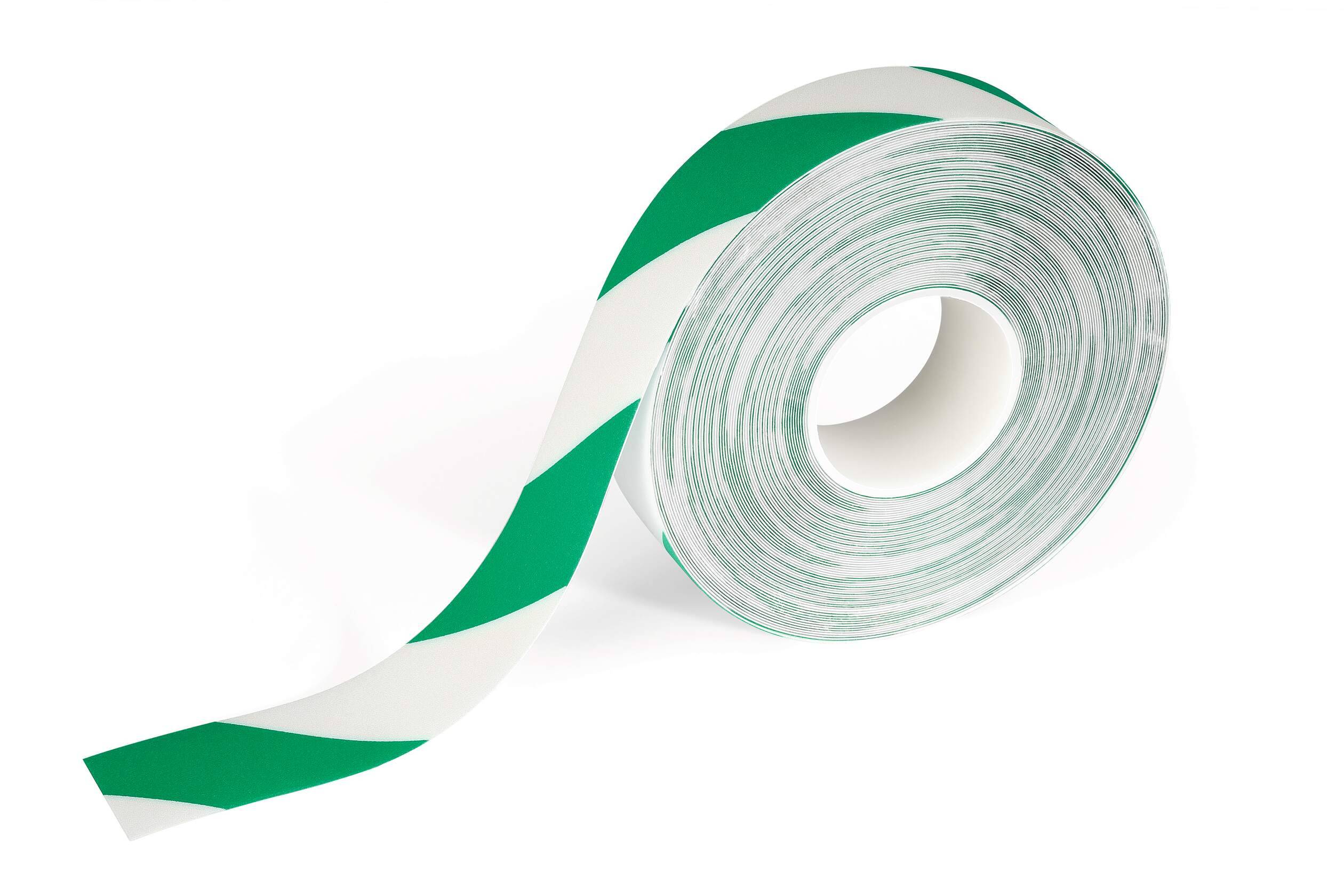 DURABLE Bodenmarkierungsband DURALINE® 50/07, grün/weiß, 1 Stück, Art.Nr. 1726131 (Mindestbestellmenge und Preis pro:1-0