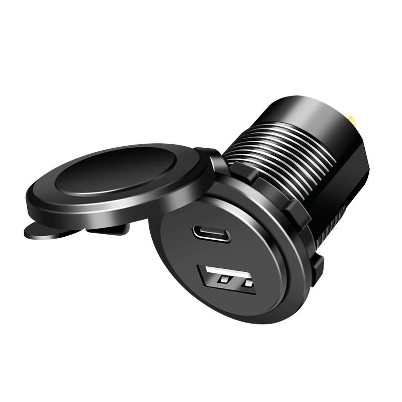 LogiLink Dual-KFZ-Einbau-Ladeadapter, USB-A & USB-C Kupplung (11117981)-2