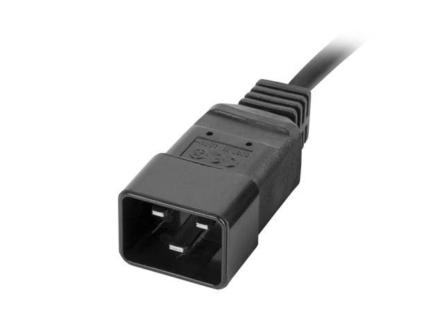 LANBERG 19" PDU-Steckdosenleiste 1U 2xC19 8xIEC C13,C20 16A-0
