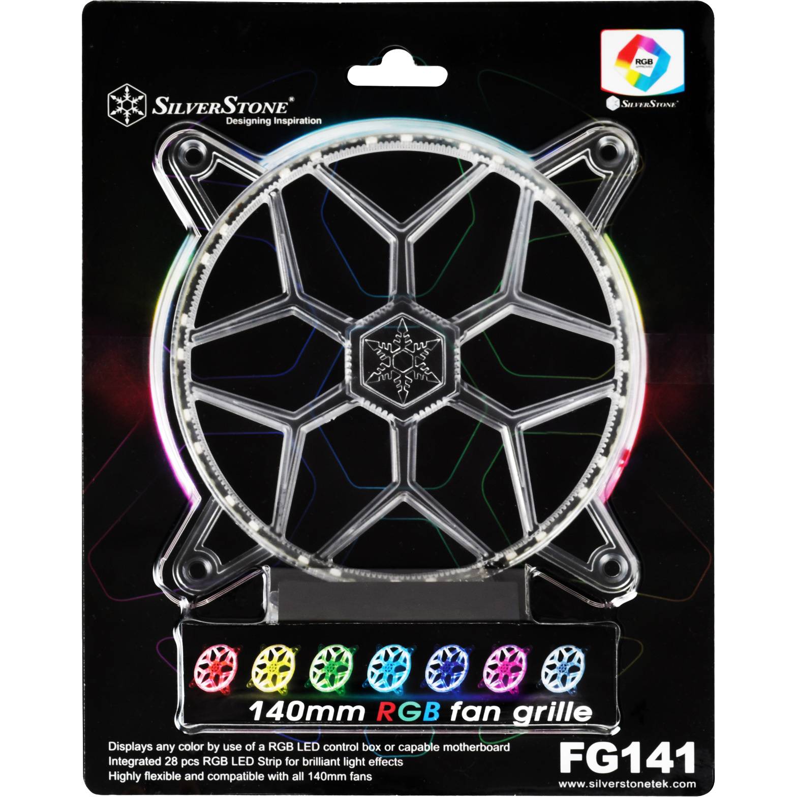 SST-FG141, 140mm RGB Fan grille-2