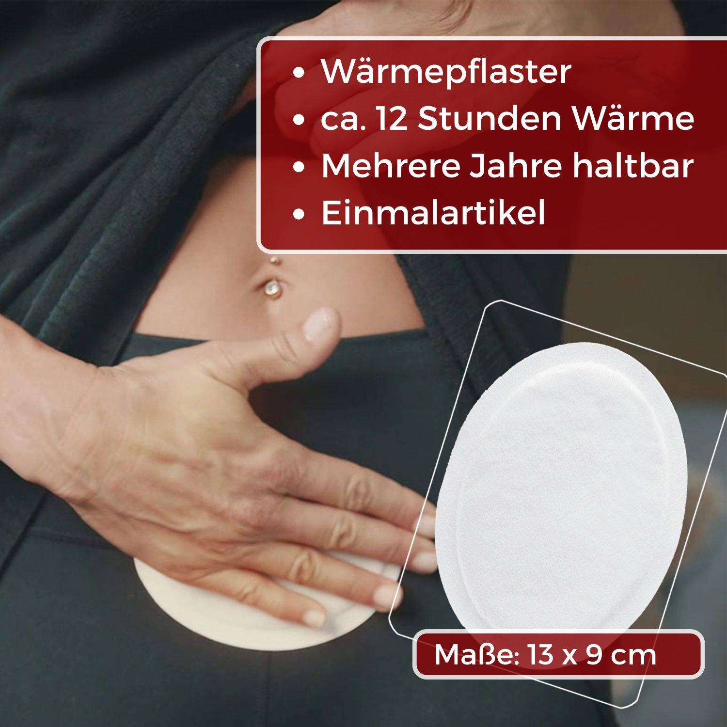 Thermopad 10x Unterleibwärmer Wärmepflaster für bis zu 12 Stunden Wärme-3