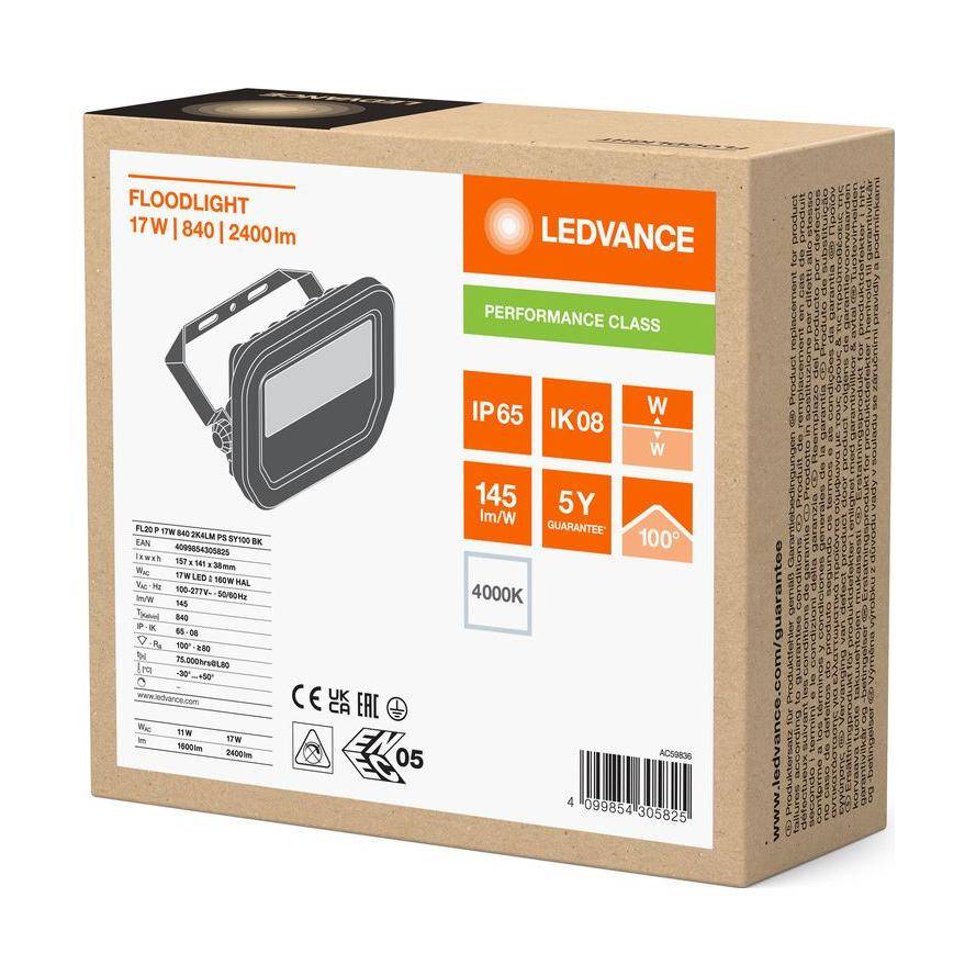 Ledvance LED-Fluter 840, sw FL20P17W2K4LM840..BK-2