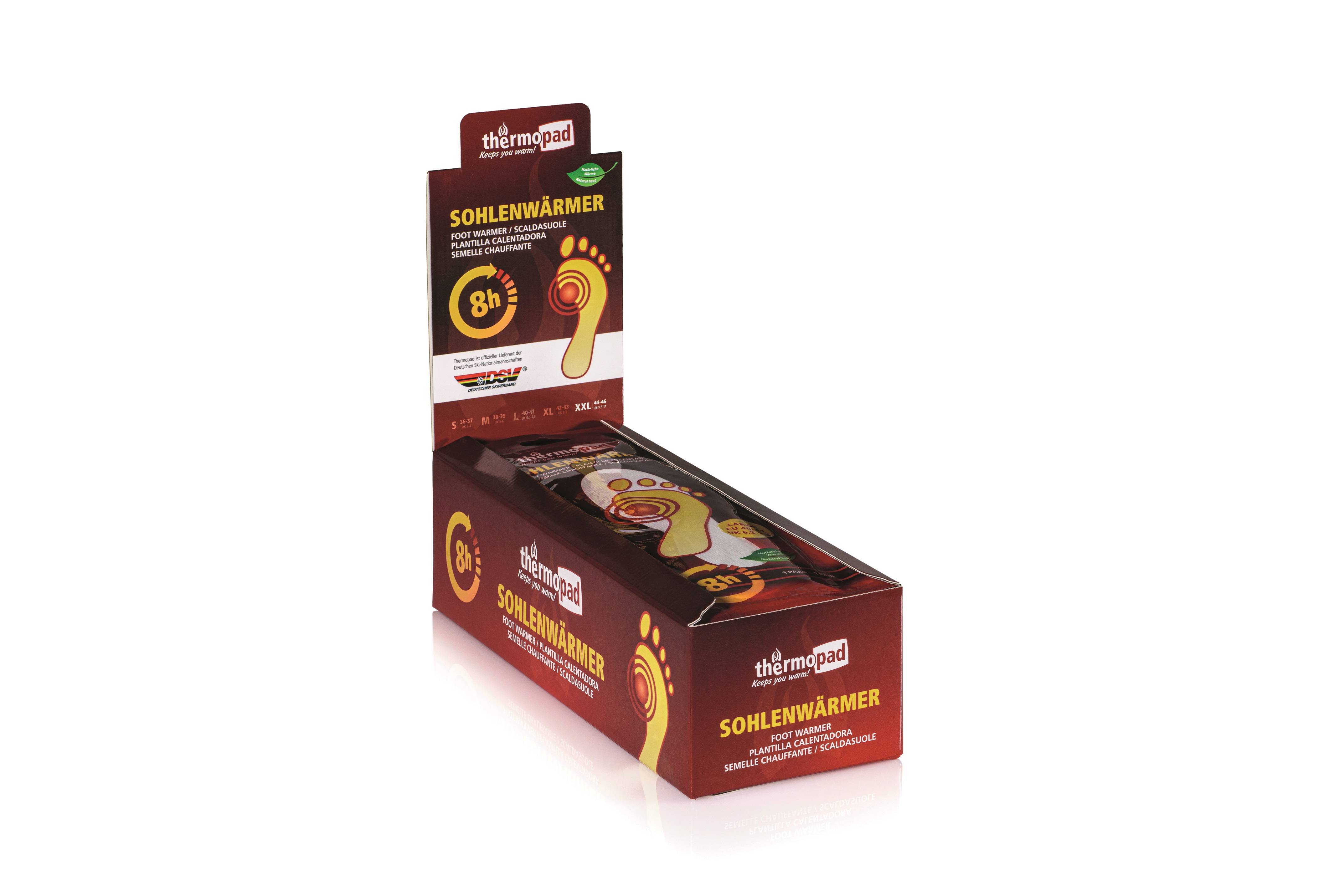 30x Sohlenwärmer Thermopad Größe XXL (44-46), Paar, Wärme für bis zu 8 Stunden-3