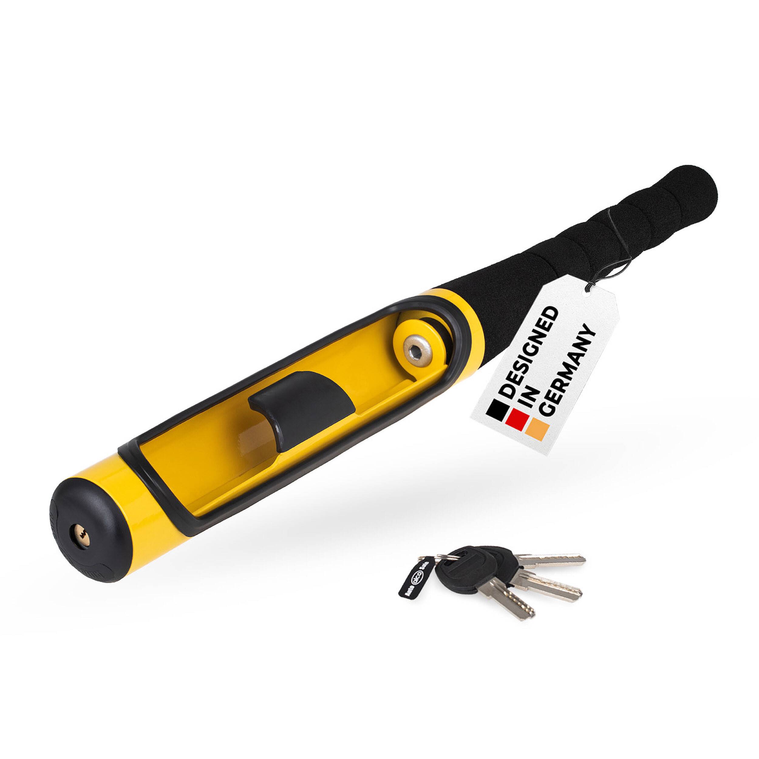 alca® Lenkradsperre Baseball "Heavy", 615 mm Gesamtlänge Lenkradschloss inkl. 3 Schlüssel,-0