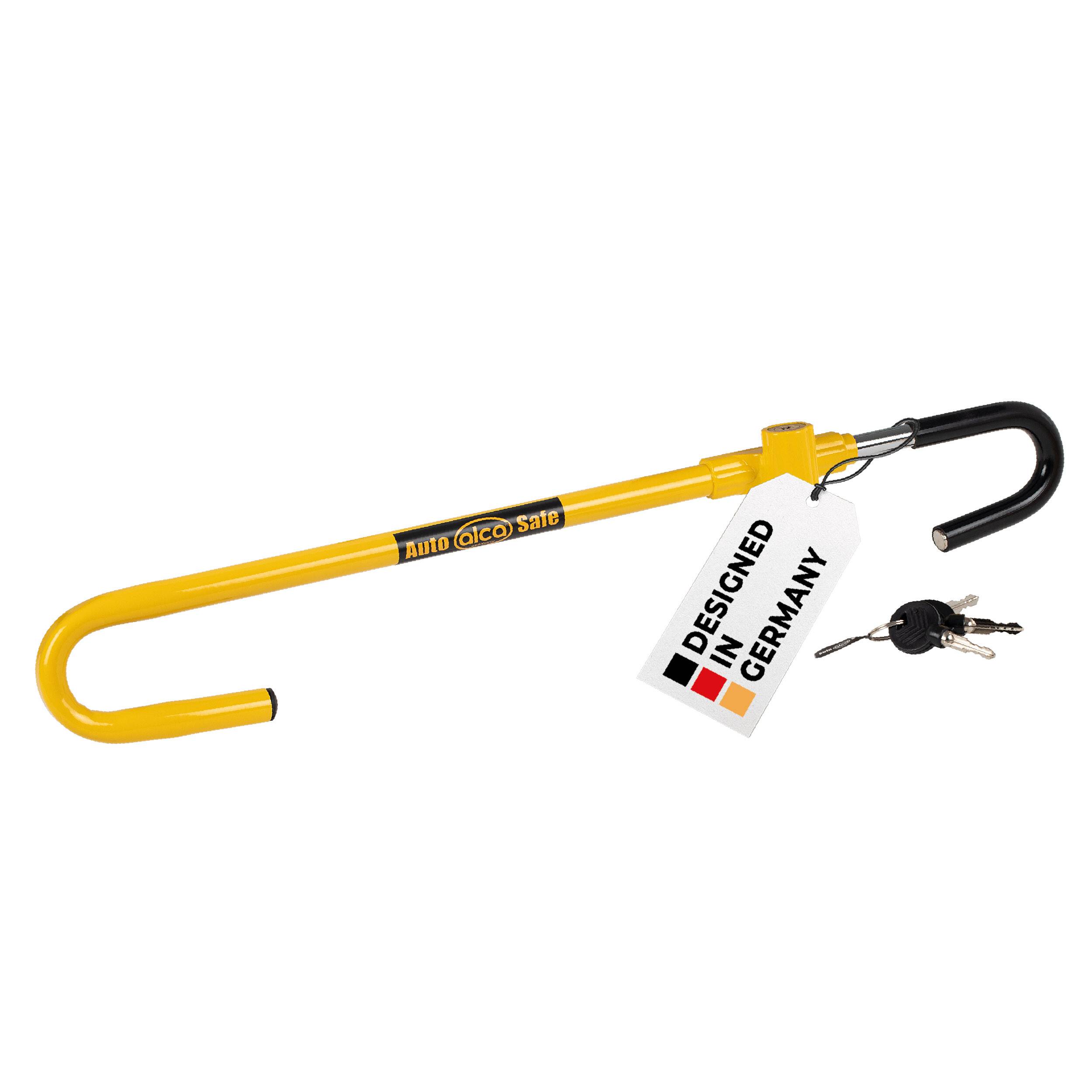 alca® Lenkradschloss für Pedal, 51-73 cm verstellbar, 3 Schlüssel Lenkradsperre als Diebstahlschutz zur-0