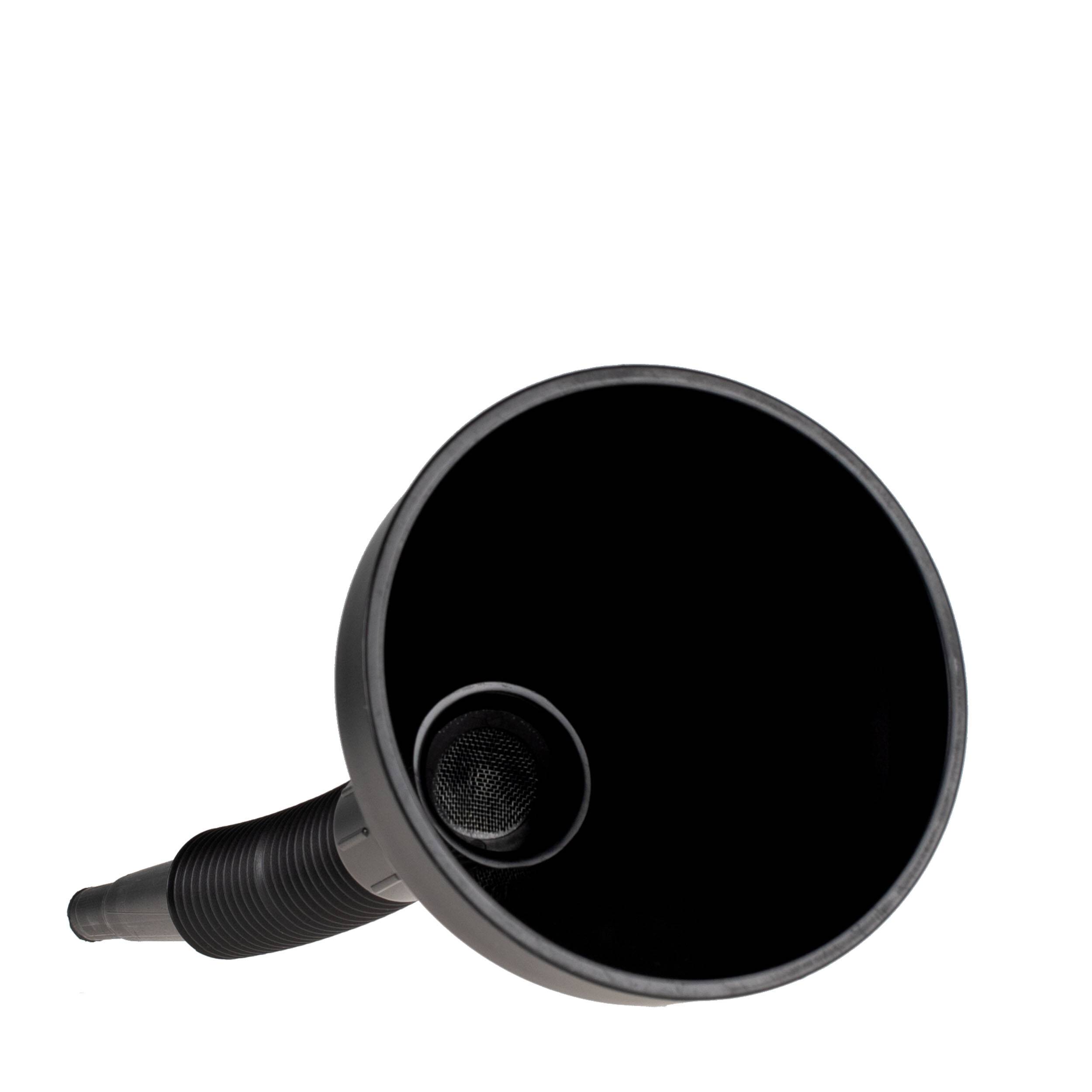 alca® Trichter mit Filter & Schlauch, 135 mm Durchmesser, inkl. Filter 340mm Länge, öl- & säurebeständig, schwarzes-2