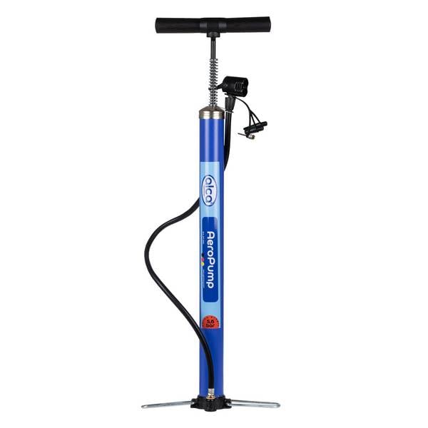 alca® Luftpumpe für Fahrrad 5,6 bar, mit Adaptern für Schlauchventile
