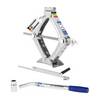 alca® Scherenwagenheber Kompakt 1 t, Hubhöhe 100-350 mm, TÜV-Zertifiziert drehbarer Sattel, höhenverstellbar, mit