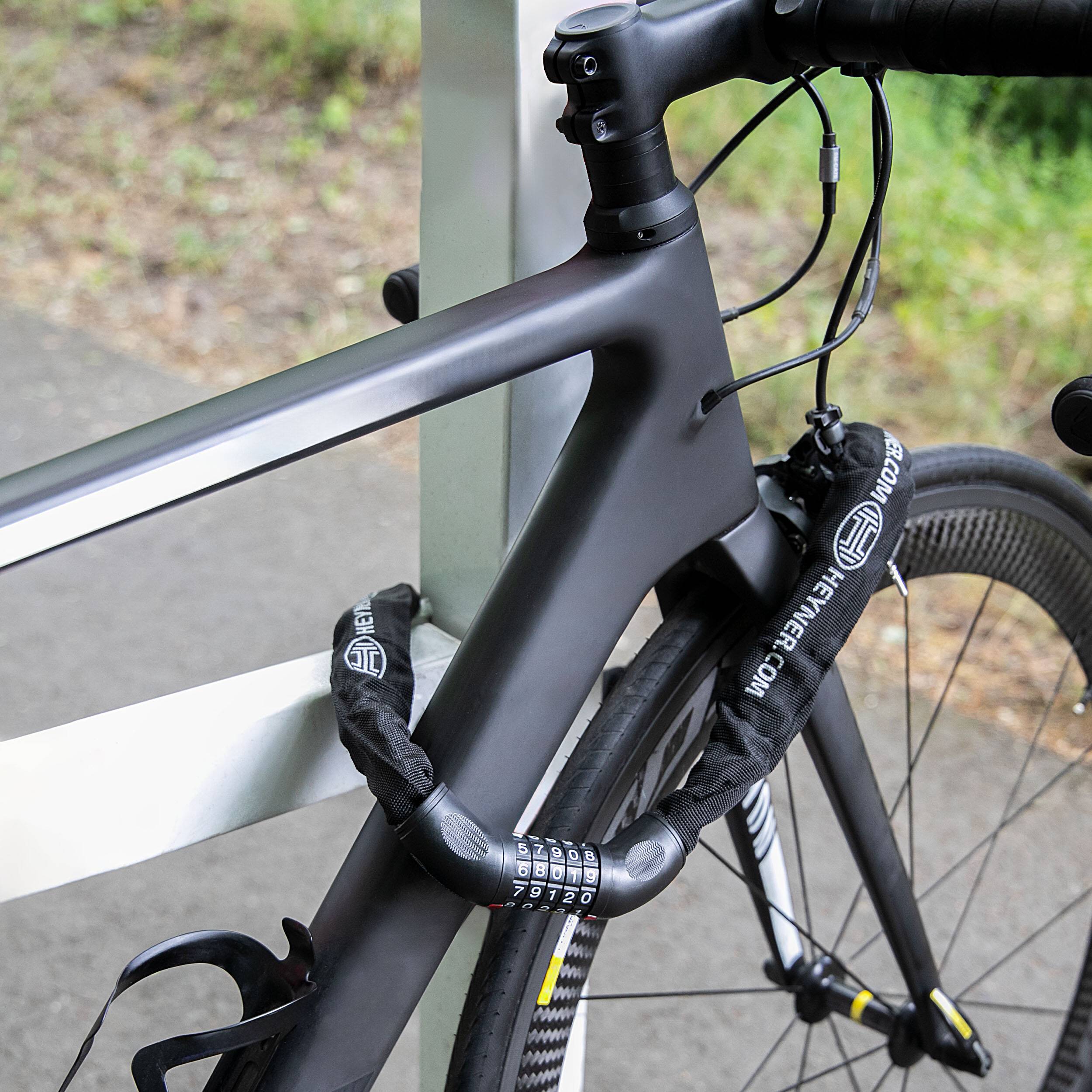 HEYNER® Fahrradschloss, Zahlenschloss mit 110 cm Länge-4