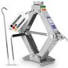 alca® Scherenwagenheber 2 t, Hubhöhe 115-415 mm, TÜV-Zertifiziert drehbarer Sattel, höhenverstellbar, mit