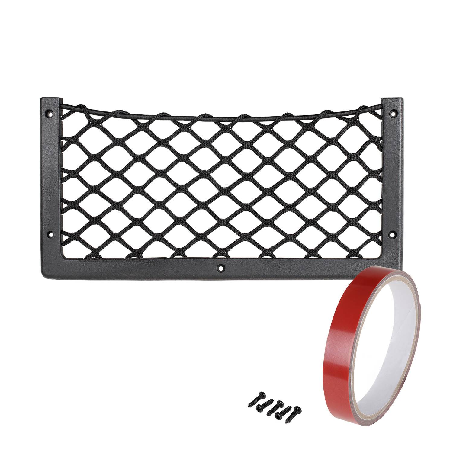alca® Ablagenetz M für Camping und Auto Innenraum Universal 36,6 x 18 cm Extra stabiler Kunststoffrahmen, Reißfestes-0