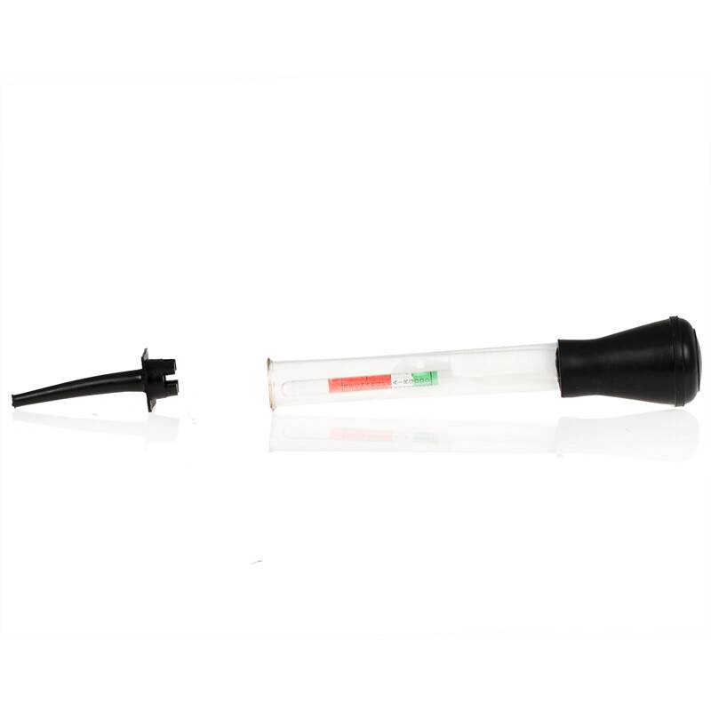 alca® Batteriesäure-Prüfer Glaszylinder 17 cm Ladezustand-Test Misst Dichte der Flüssigkeit, Skala zeigt-1