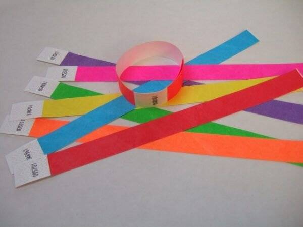 TYVEK Eintrittsband Kontrollband (unbedruckt) Farbe: Hellblau-1