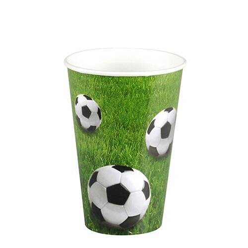 Pappbecher 0,2 l "Football" 140 Stück