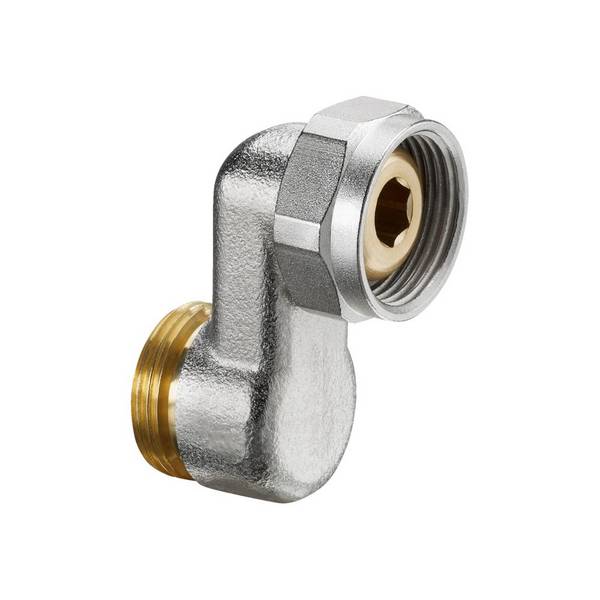 Oventrop S-Anschlussverschraubung G 3/4" Außengewinde x Überwurfmutter, Messing vernickelt