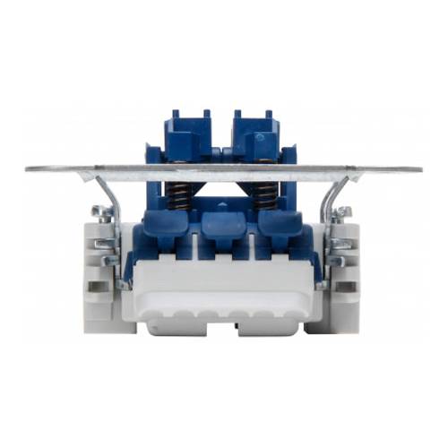 KOPP 508500008 - Unterputz Jalousieschalter-Sockel (ohne Abdeckung | 250V | 10A | IP20) - aluminium-1