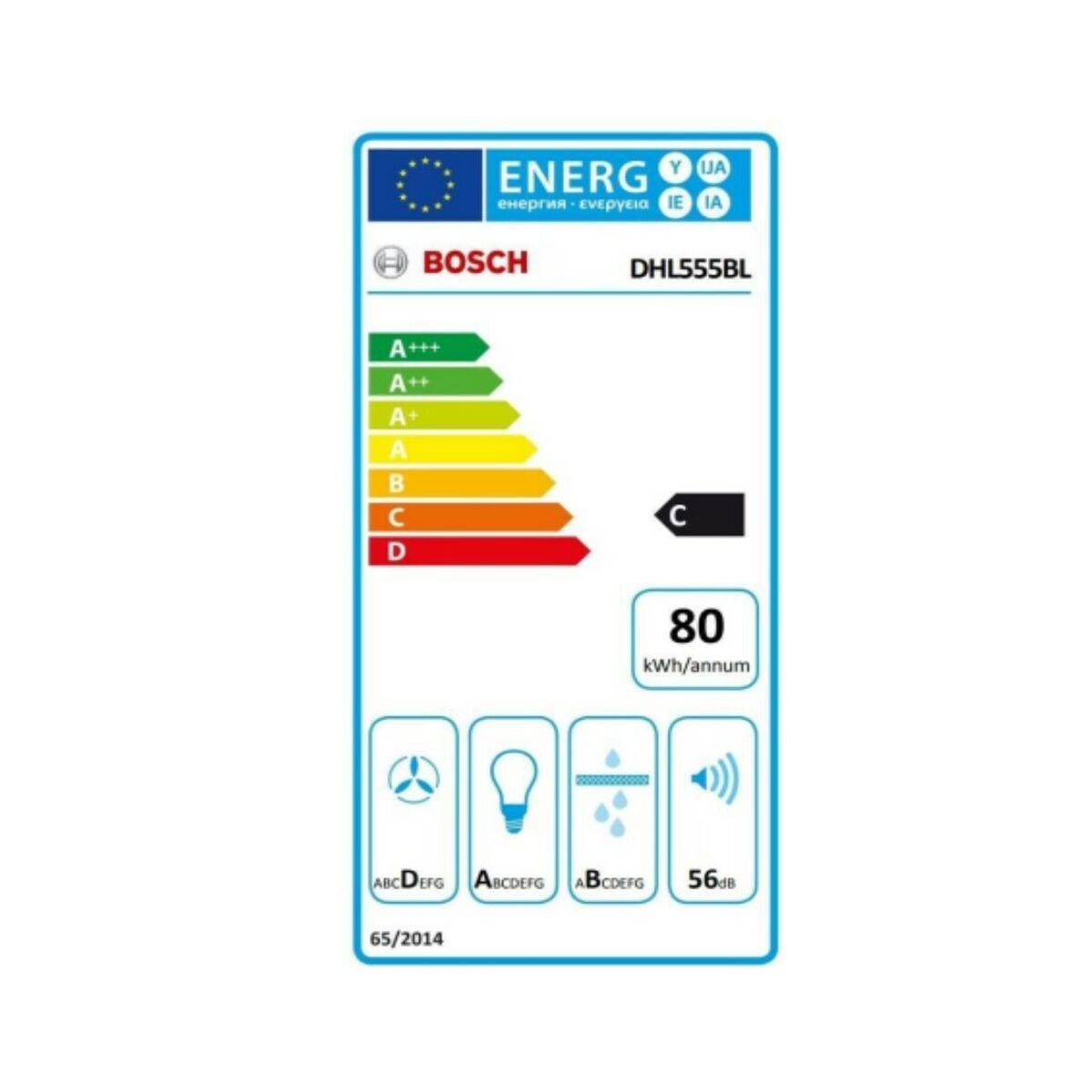 Bosch Serie | 4 DHL555BL - Motorhaube - mechanisch betrieben - Nische - Breite: 50 cm - Tiefe: 35 cm-1