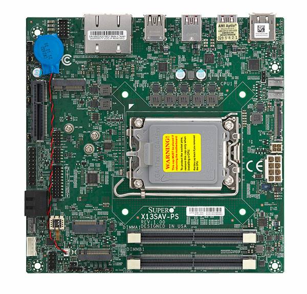 SUPERMICRO - X13SAV-PS Mini ITX Alder Lake SoC LGA1700 PCIe - Mainboard - Intel Sockel 1700 (Core i)-0