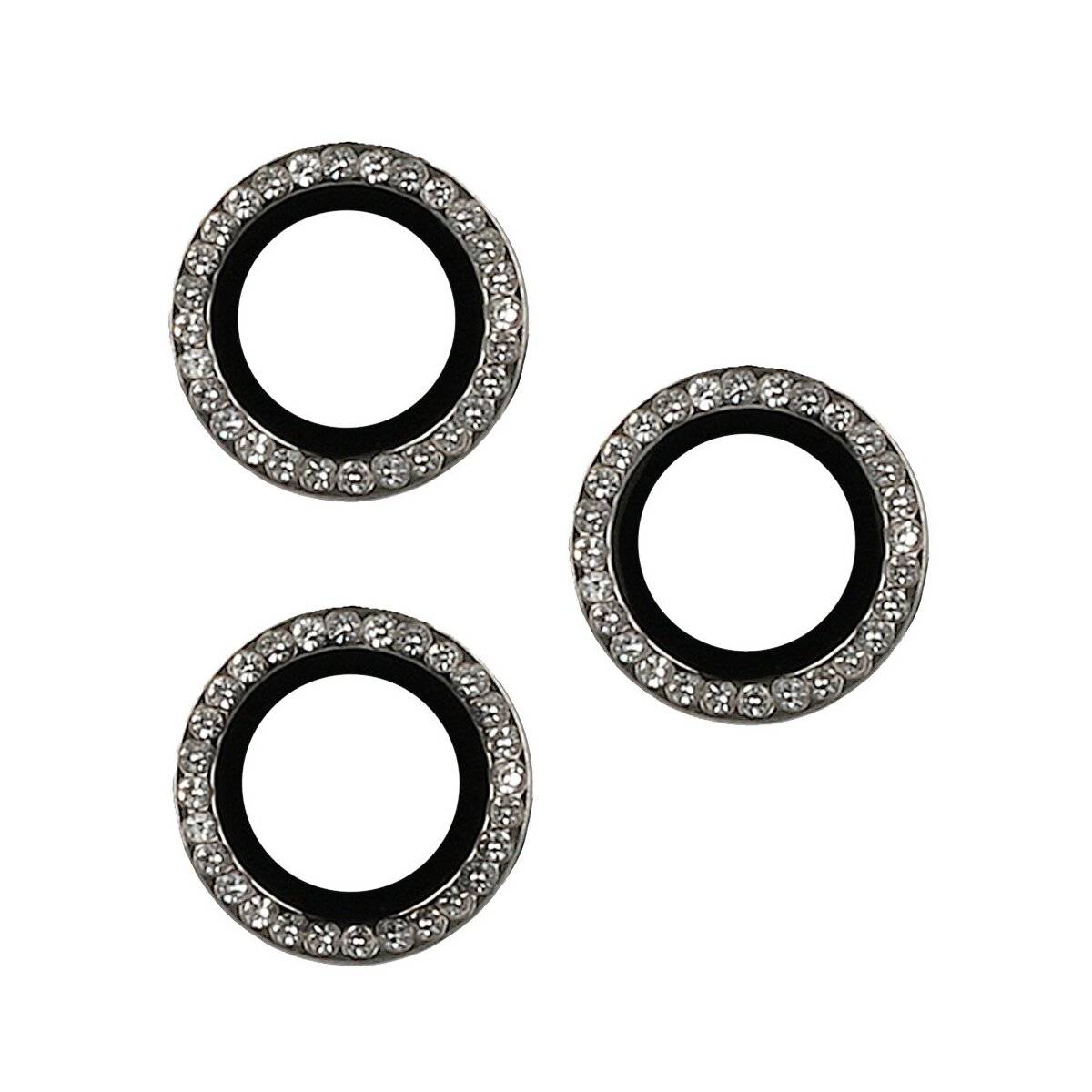 Lens Shield Glas Kameraglas kompatibel mit iPhone 16 Pro Max Grau Diamond-0