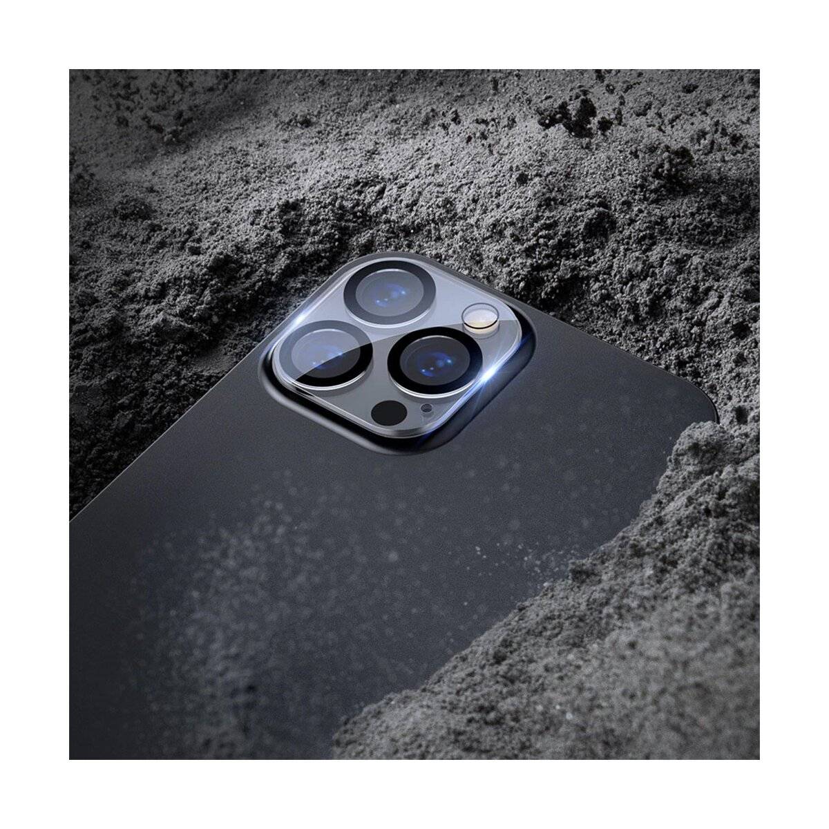 Lens Shield Glas Kameraglas kompatibel mit iPhone 16 Transparent SilkPrint-2