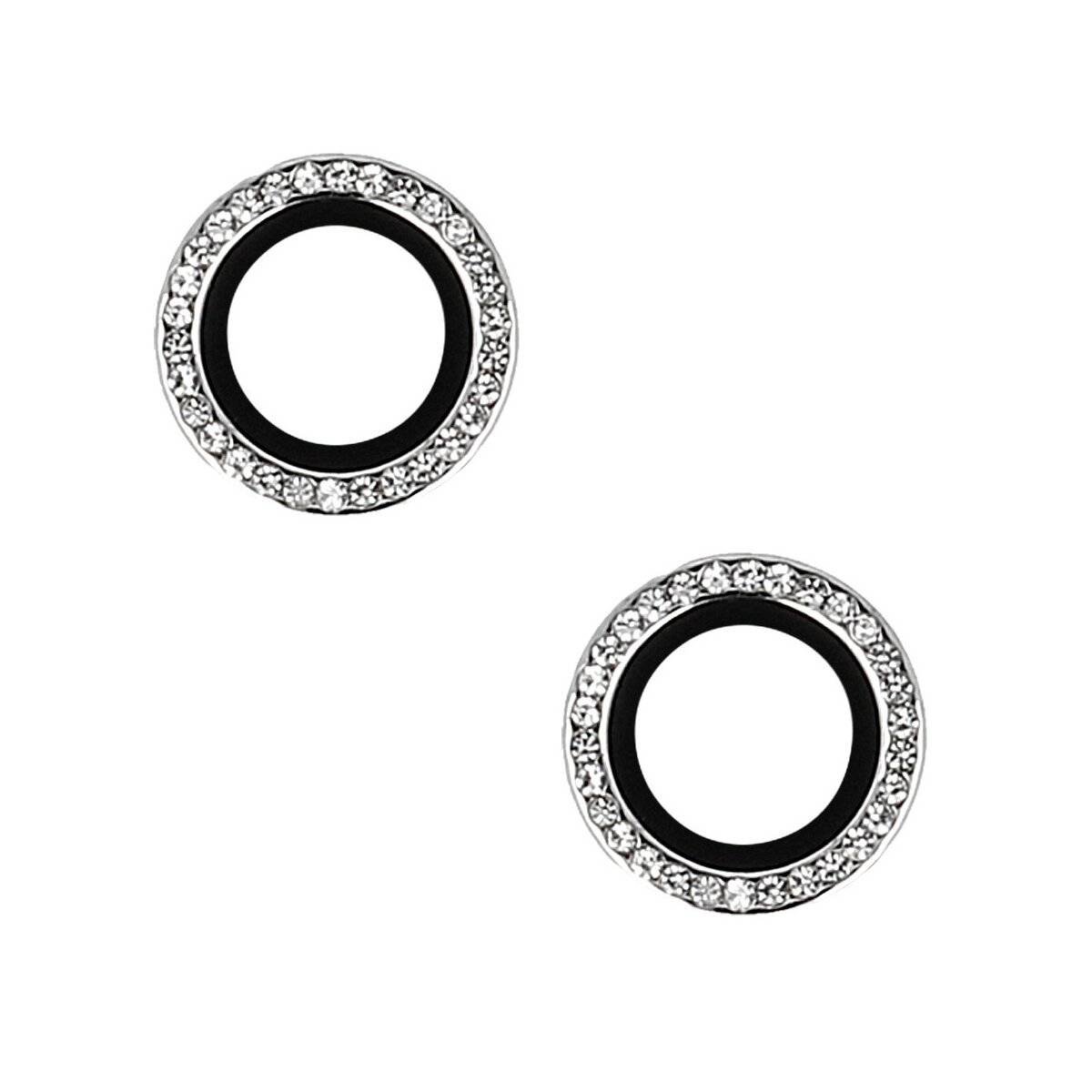 Lens Shield Glas Kameraglas kompatibel mit iPhone 16 Plus Silber Diamond-0