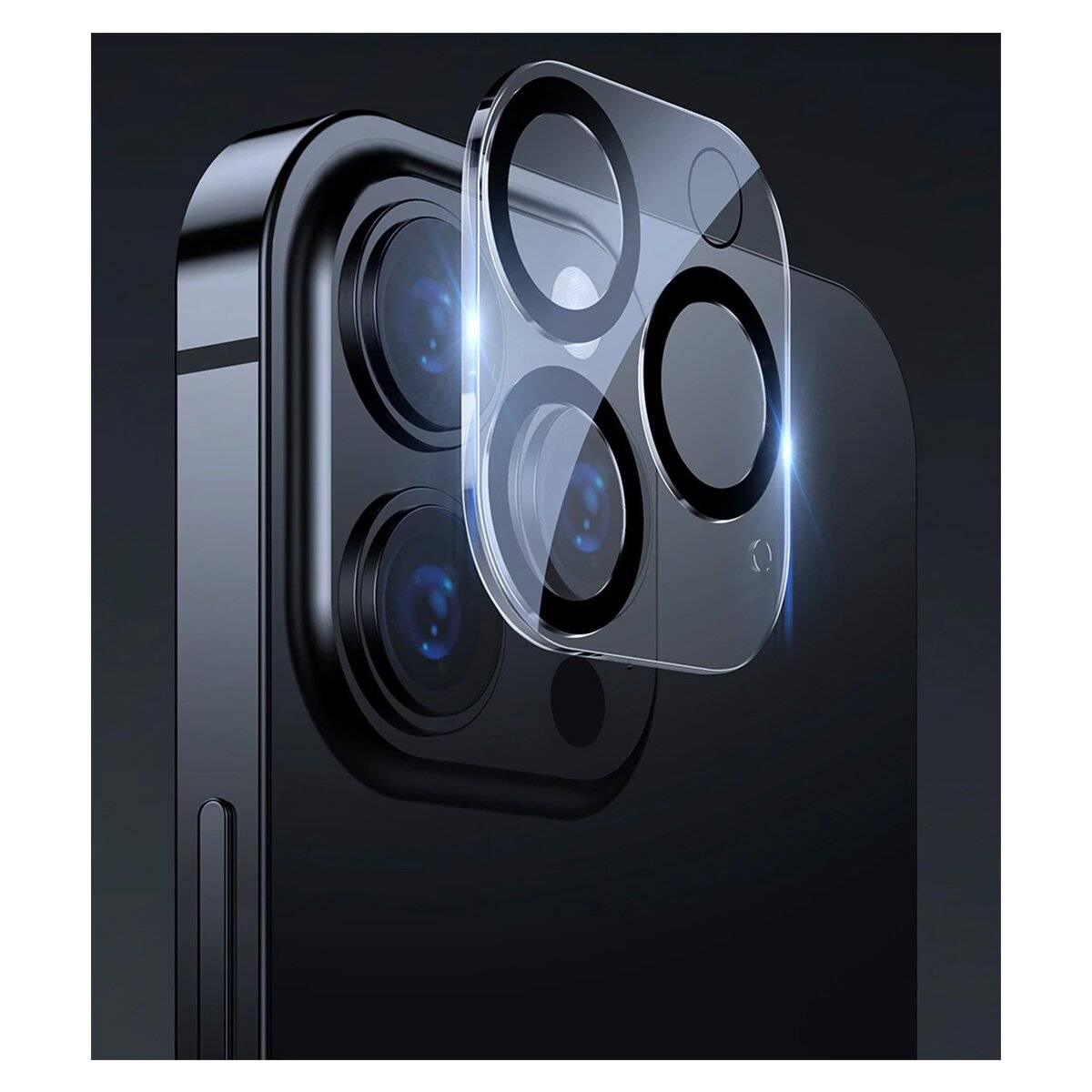 Lens Shield Glas Kameraglas kompatibel mit iPhone 16 Plus Transparent SilkPrint-4
